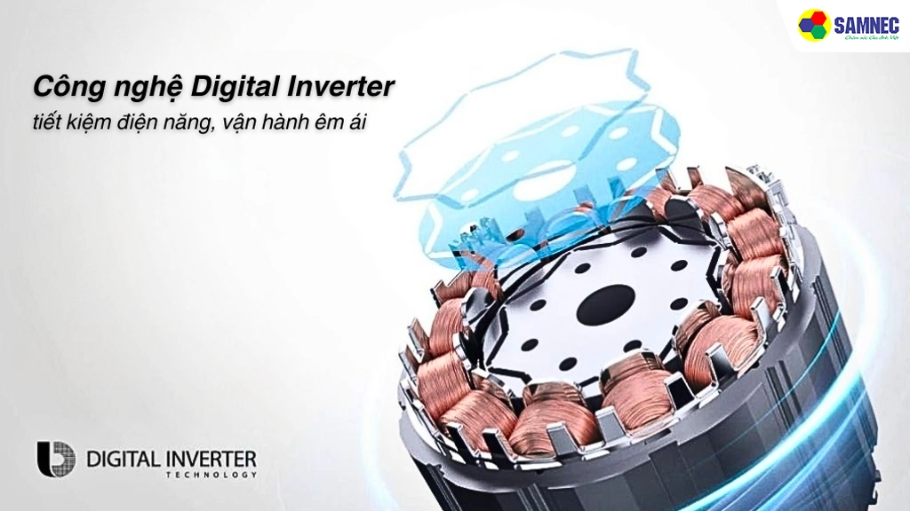 Tủ chăm sóc quần áo Samsung DF24CB9900CRSV- Công nghệ Digital Inverter