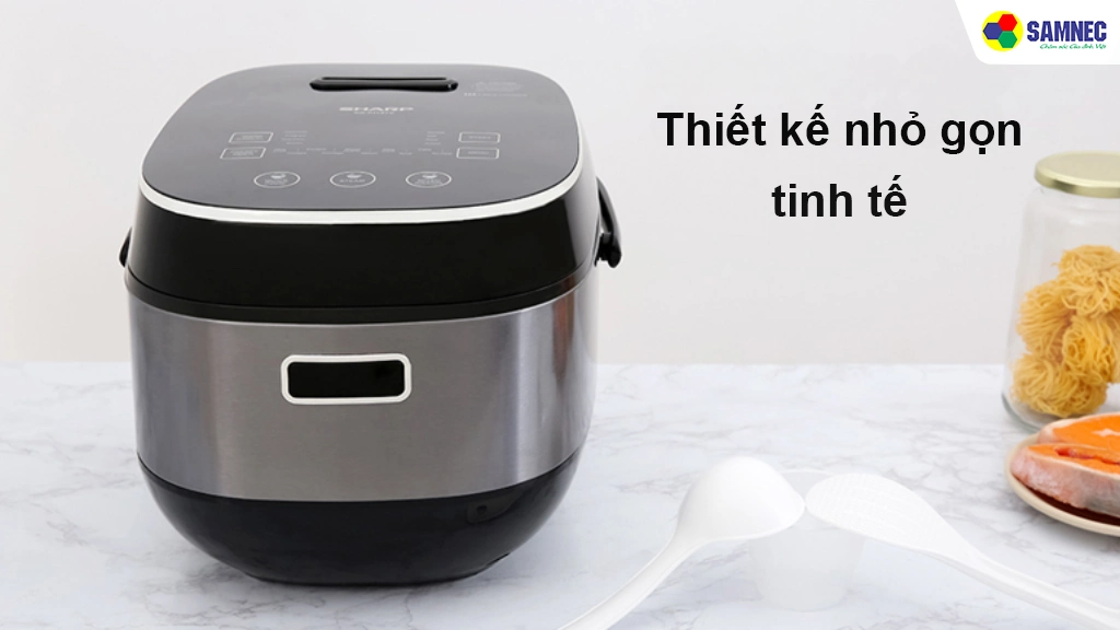 Nồi cơm cao tần Sharp 1,8L KS-IH191V-BK (DMQ) - Thiết kế