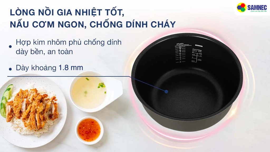 Nồi cơm điện tử Tiger 1.8 lít Tiger JAX-S18W-CZ