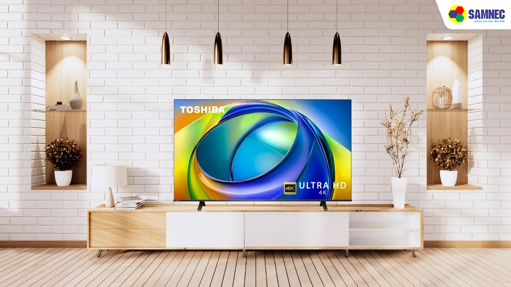 Smart Tivi AI 4K 85 Inch Toshiba 85C350RP- Thiết kế
