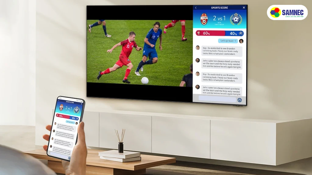 Smart Tivi OLED 4K 65 Inch Samsung QA65S90DAKXXV- Tiện ích