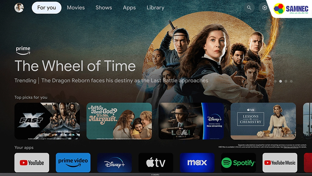 Google Tivi Xiaomi Smart Display QD-Mini LED 4K 55 Inch S L55MA-SPLEA- Hệ điều hành