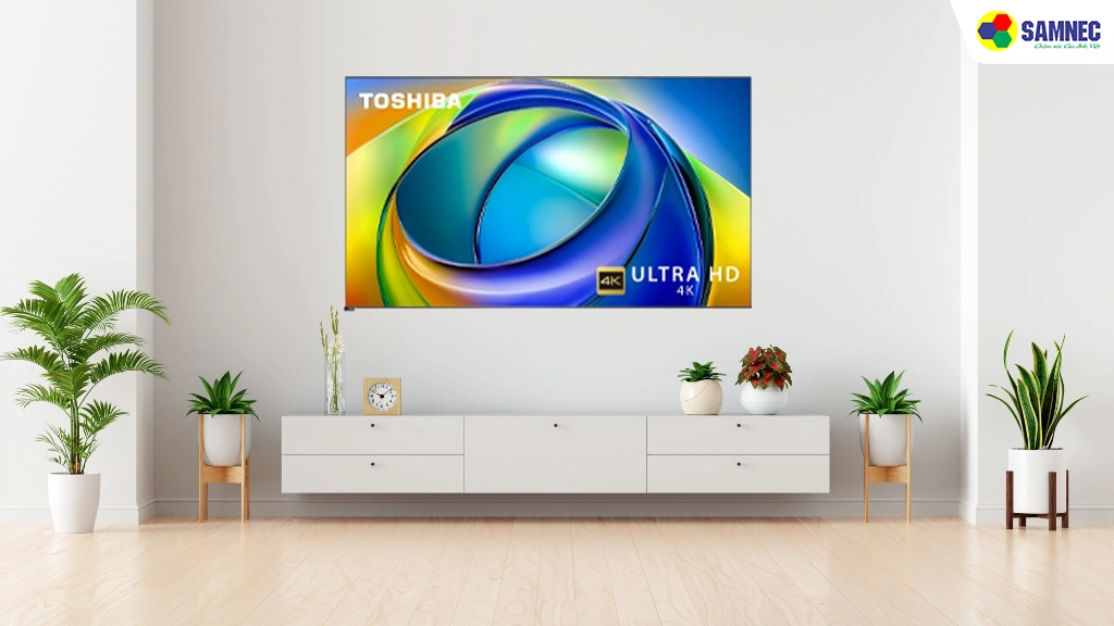 Smart Tivi AI 4K 75 Inch Toshiba 75C350RP- Thiết kế