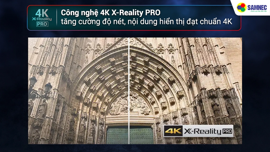 Sony Google TV 4K LED NỀN BRAVIA 2 II 55 inch K-55S20M2- Công nghệ 4K X-Reality PRO