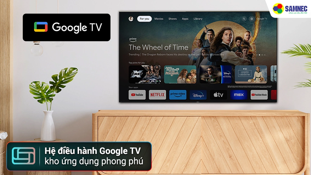 Sony Google TV 4K LED NỀN BRAVIA 2 II 50 inch K-50S25VM2- Hệ điều hành