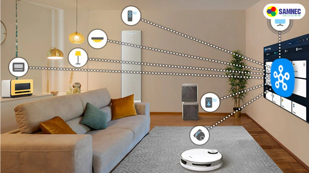 Smart Tivi Neo QLED 4K 55 inch Samsung QA55QN90DAKXXV- Ứng dụng SmartThings