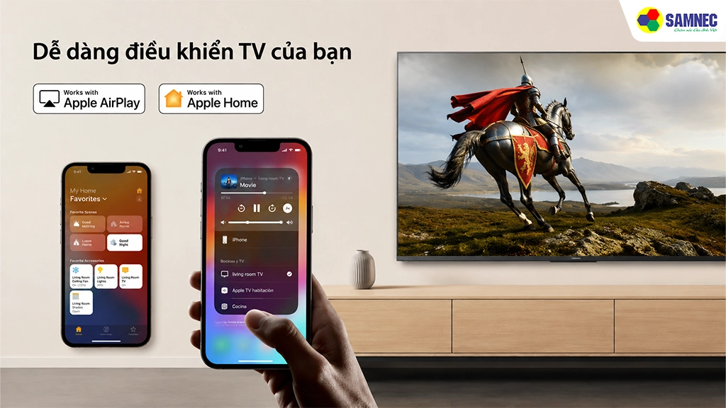 Smart Tivi Mini LED AI 4K 55 inch Toshiba 55Z670RP- Tiện ích