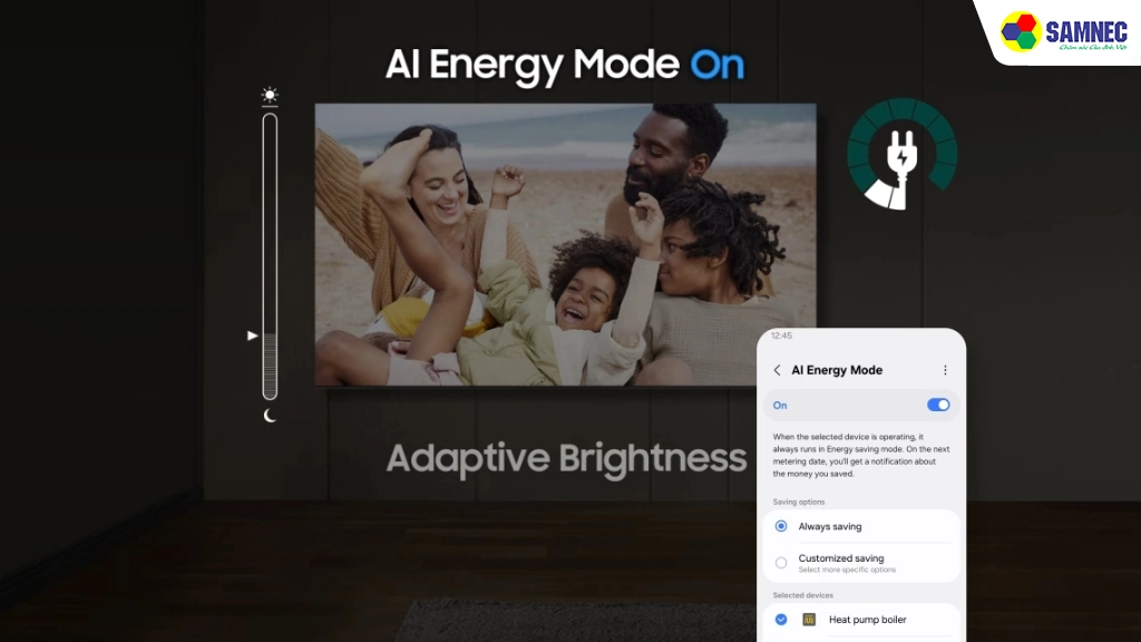 Smart Tivi Crystal 65 inch 4K Samsung UA65UE100FKXXV- Công nghệ tiết kiệm điện