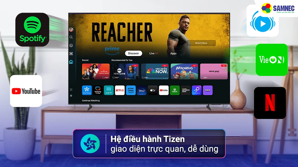 Smart Tivi Crystal UHD 4K 65 inch Samsung UA65U8550FKXXV- Hệ điều hành