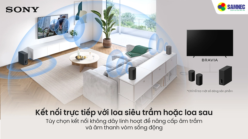 Sony Google TV True RGB BRAVIA 9 II K-75XR90M2- Tiện ích kết nối