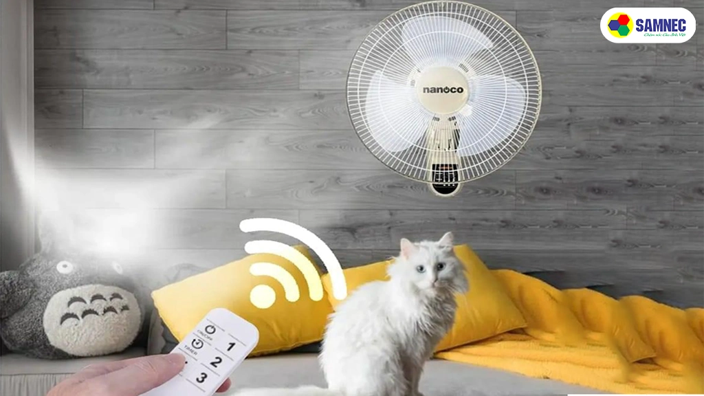Quạt treo tường Nanoco NWF1612RC-BE- thiết kế