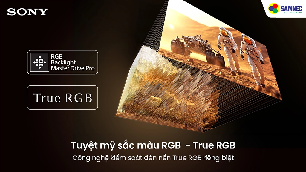 Sony Google TV True RGB BRAVIA 7 II K-55XR70M2- Công nghệ hình ảnh