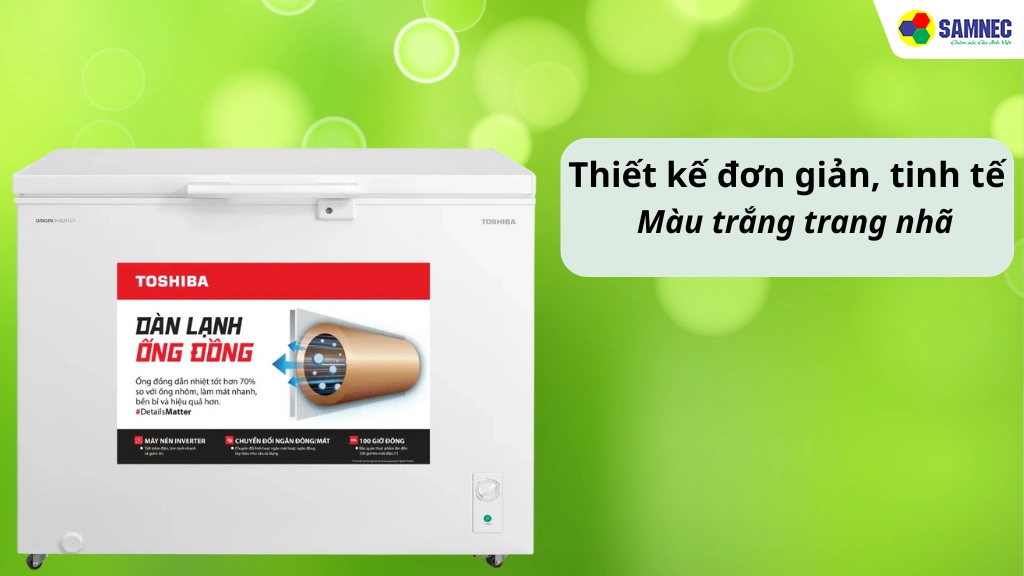 Tủ đông 293 lít Toshiba GR-RC390CM-PMV(01)- Thiết kế