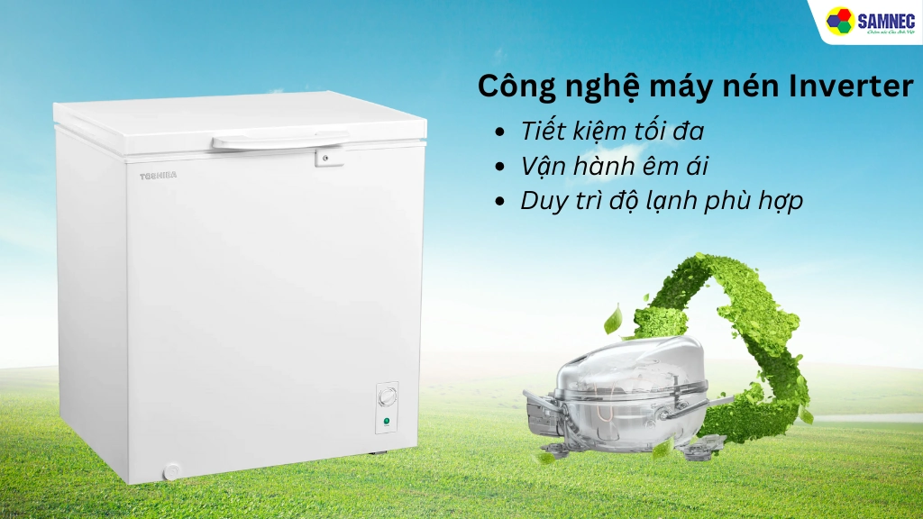 Tủ đông Toshiba 201 lít GR-RC265CM-PMV(01)- Công nghệ tiết kiệm điện