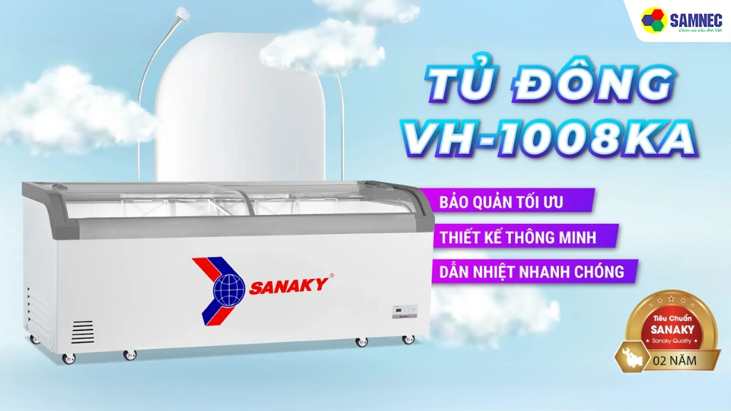 Tủ đông 750 lít Sanaky VH1008KA- Thiết kế