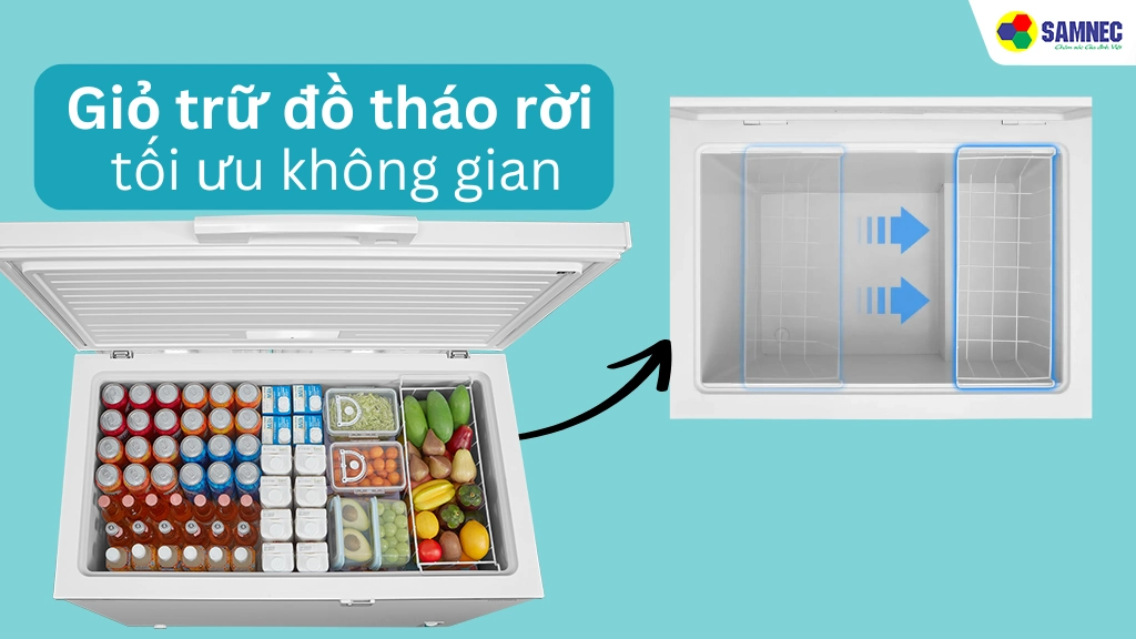 Tủ đông 293 lít Toshiba GR-RC390CM-PMV(01)- Tiện ích