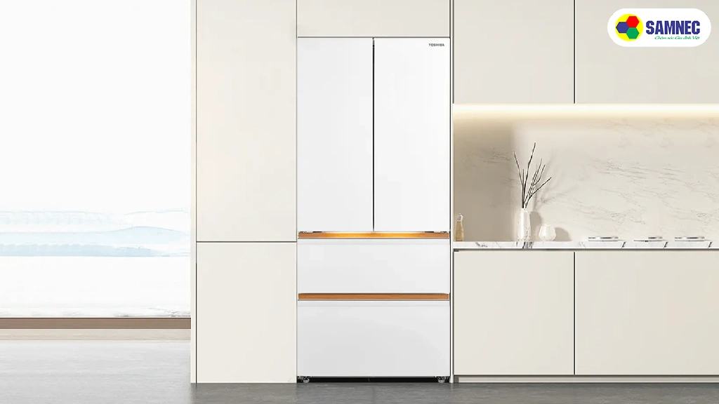 Thiết kế tủ lạnh Toshiba 533 lít Japandi Multi Door GR-RF690WI-PGV(67)