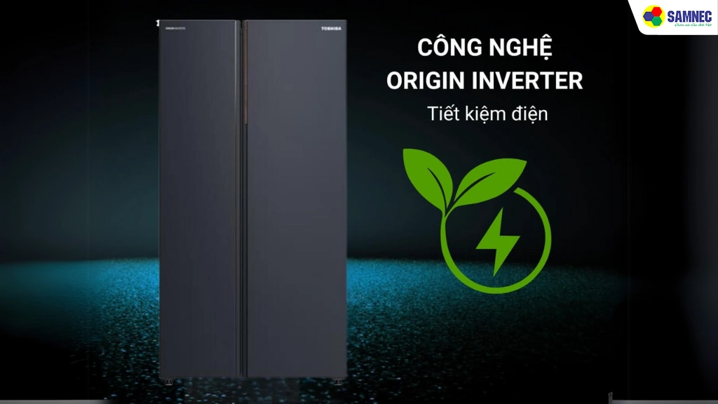 Tủ lạnh Side By Side 711 lít Toshiba GR-RS910WI-PMV(06)-MG- Công nghệ Origin Inverter