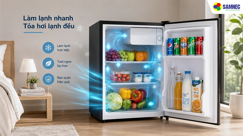 Tủ lạnh 74 lít Funiki FR-71DSU- Công nghệ làm lạnh