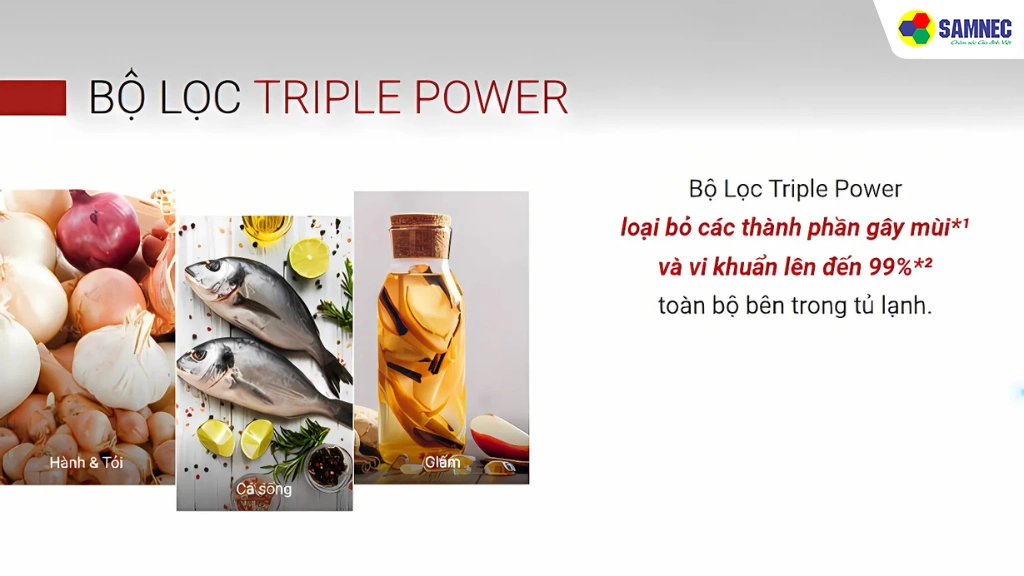 Tủ lạnh 409 lít Hitachi HRTN6443SGBKVN- Công nghệ khử mùi kháng khuẩn