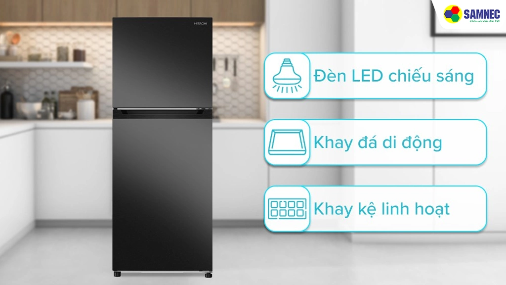 Tủ lạnh Inverter 344 lít Hitachi HRTN6379SUVN- Tiện ích