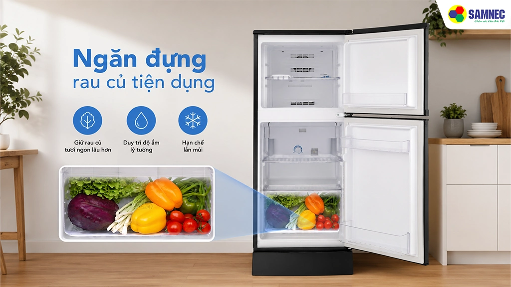Tủ lạnh Funiki FR-125CI.1- Ngăn rau củ