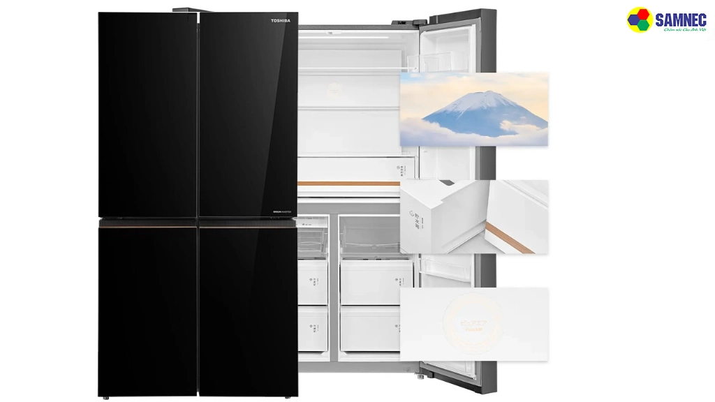 Tủ lạnh Multi Door 711 lít Toshiba GR-RF895WIA-PGV(22)-XK- Dung tích