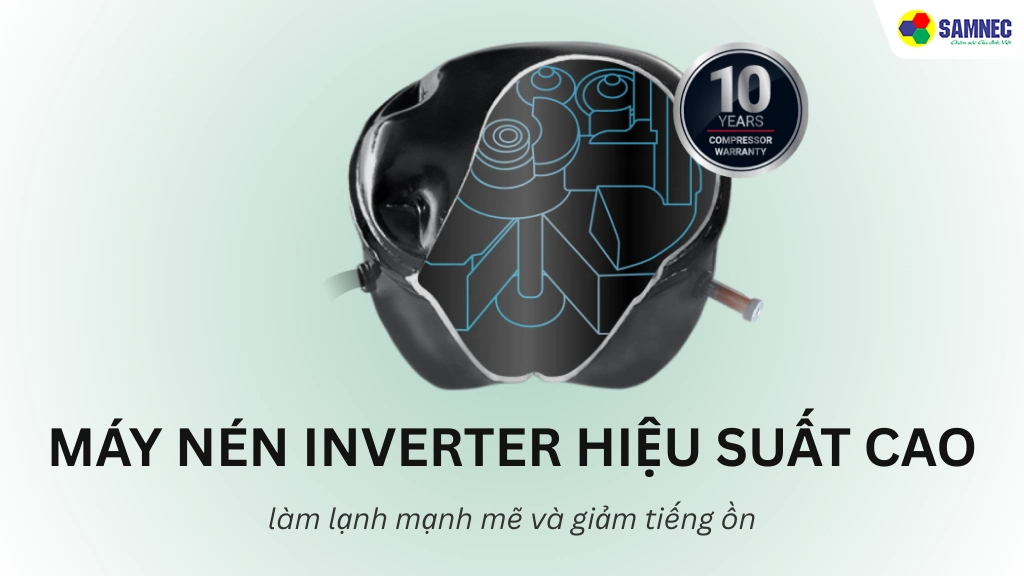 Tủ lạnh Inverter 344 lít Hitachi HRTN6379SGBKVN- Công nghệ tiết kiệm điện