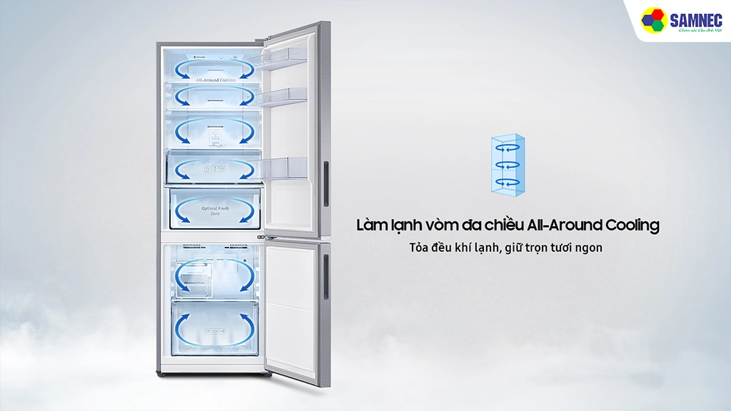 Tủ lạnh Inverter 307 lít Samsung RB30N4190B1SV- Công nghệ làm lạnh