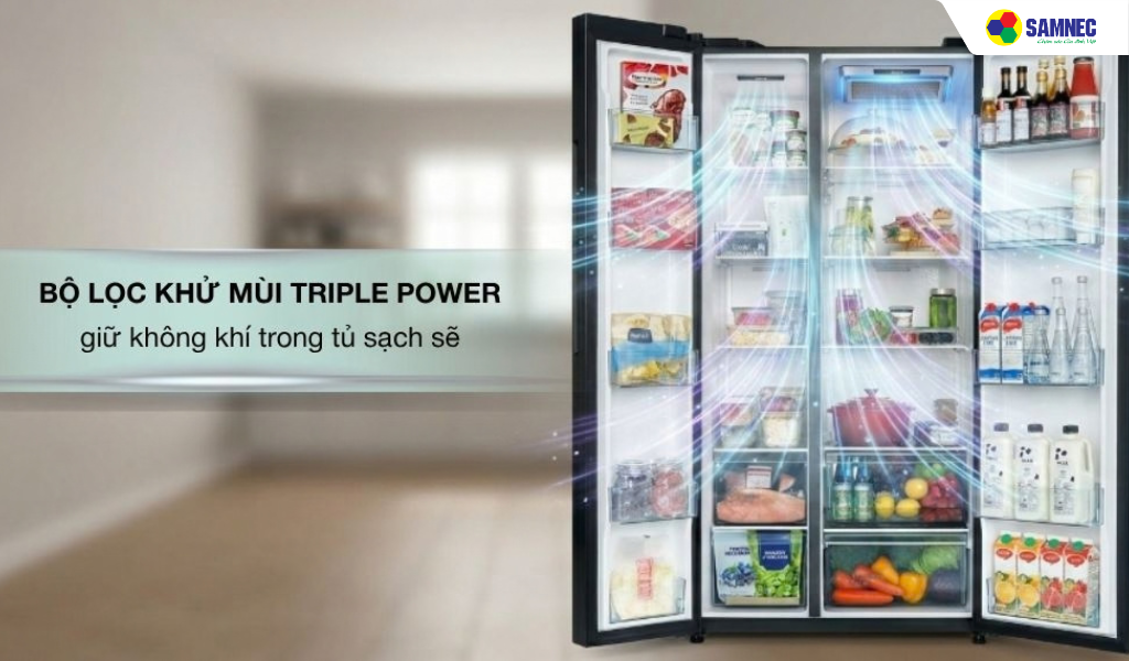Tủ lạnh inverter 656 lít Hitachi HRSN9713ESUVN- Công nghệ khử mùi
