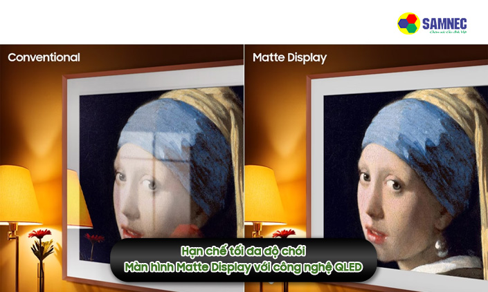 Thưởng thức trọn vẹn tác phẩm nghệ thuật nhờ công nghệ Matte Display trên màn hình QLED