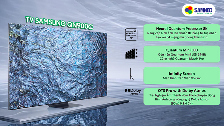 Công nghệ nổi bật trên tv Samsung QN900C