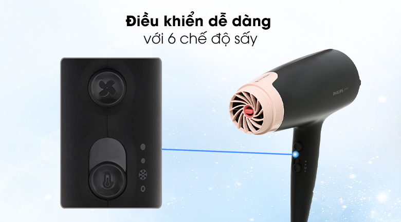Điều khiển - Máy sấy tóc Philips BHD350/10