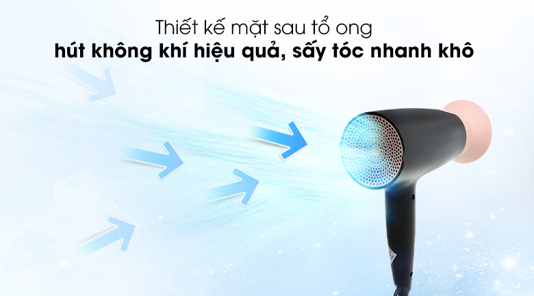 Mặt sau - Máy sấy tóc Philips BHD350/10