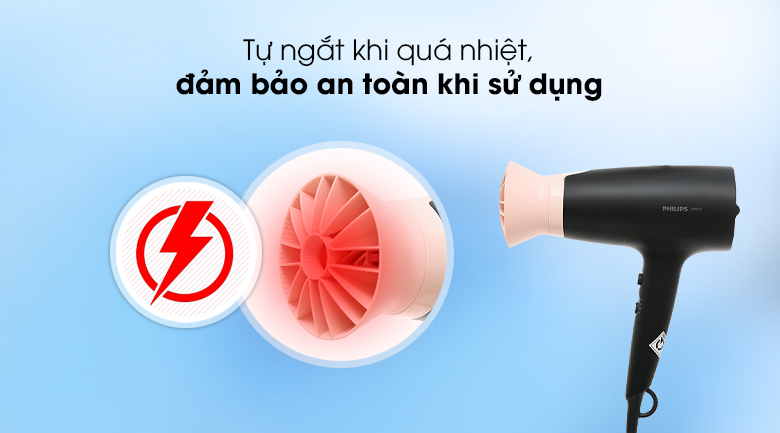 Tự động ngắt - Máy sấy tóc Philips BHD350/10