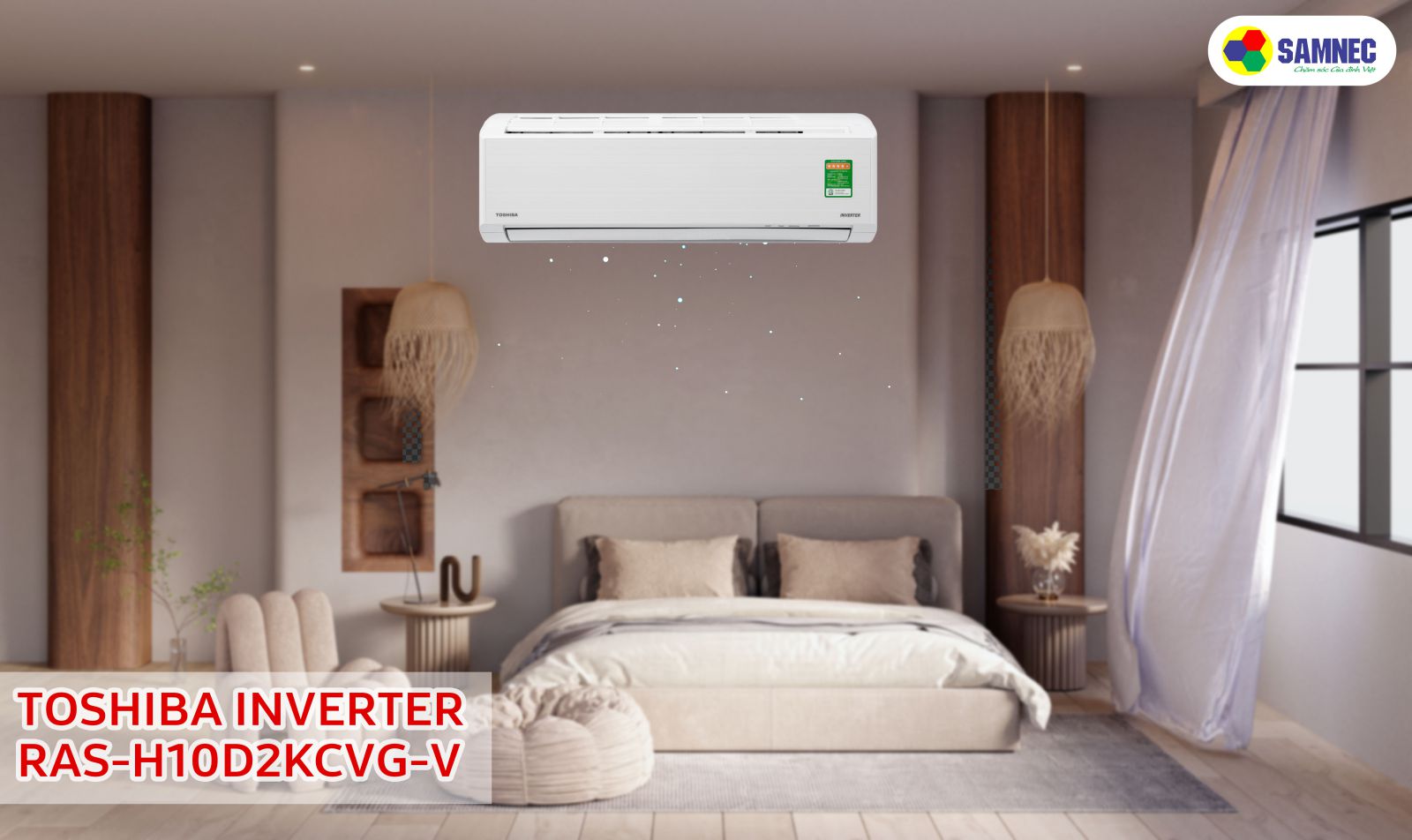 Điều hòa Toshiba Inverter 9000 BTU RAS-H10D2KCVG-V