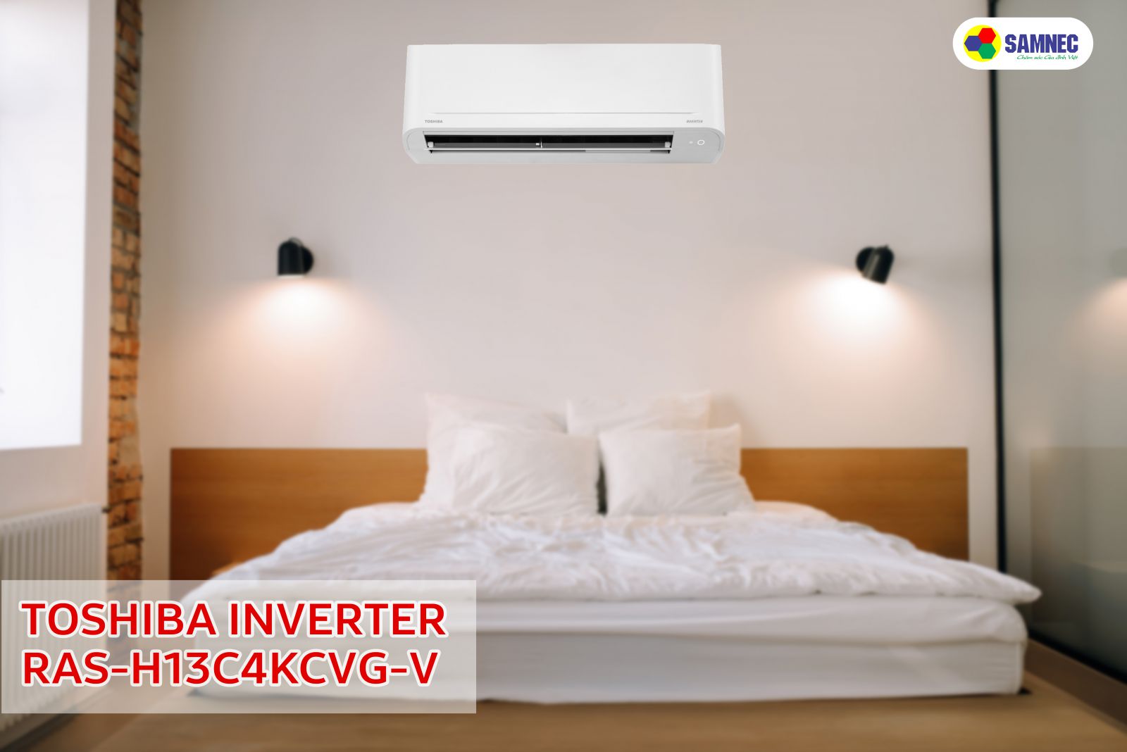 Điều hòa Toshiba Inverter 1.5 HP RAS-H13C4KCVG-V