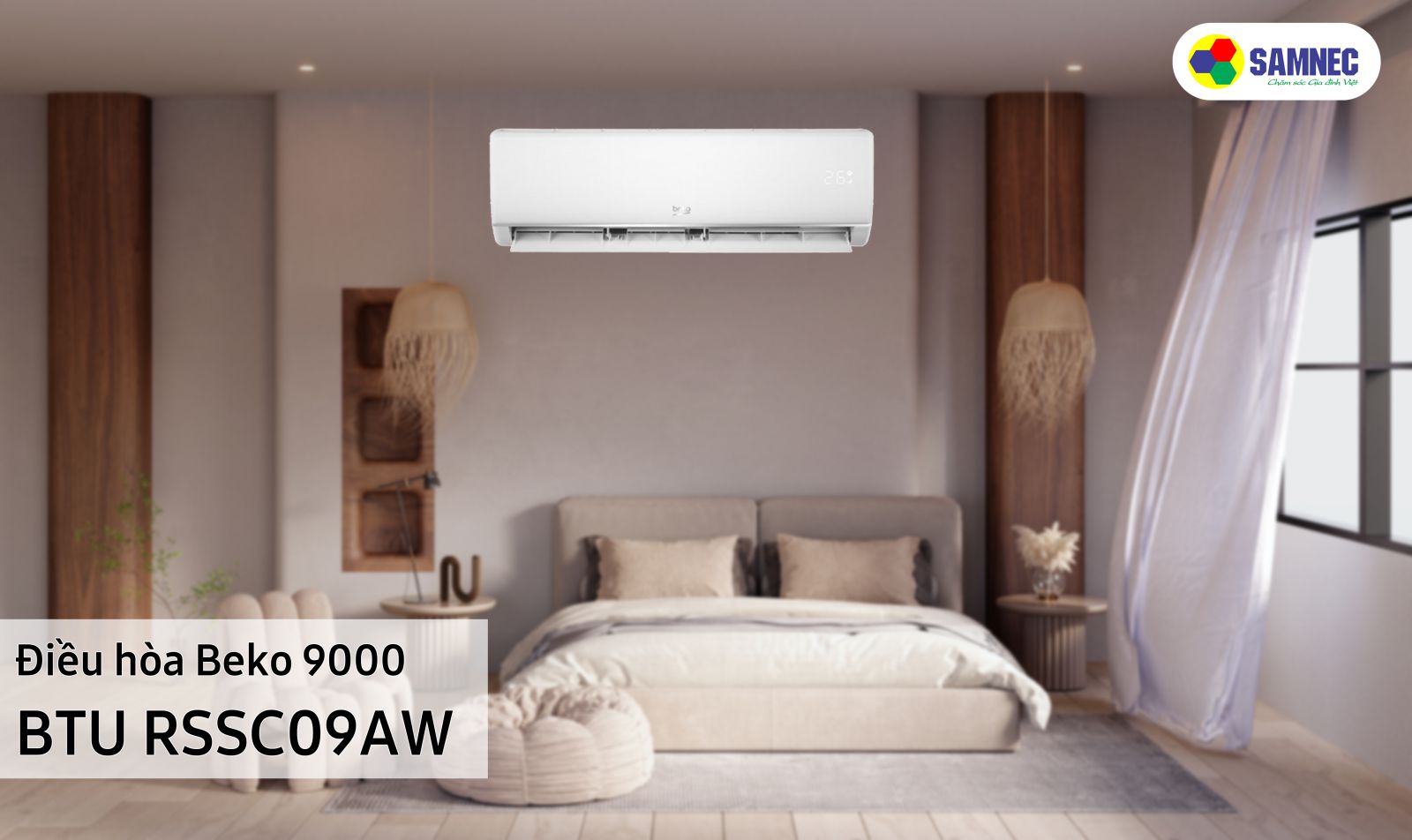 Điều hòa Beko 9000 BTU RSSC09AW