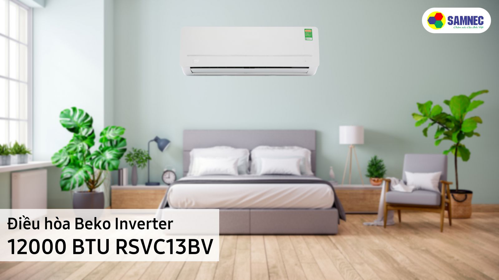 Điều hòa Beko Inverter 12000 BTU RSVC13BV