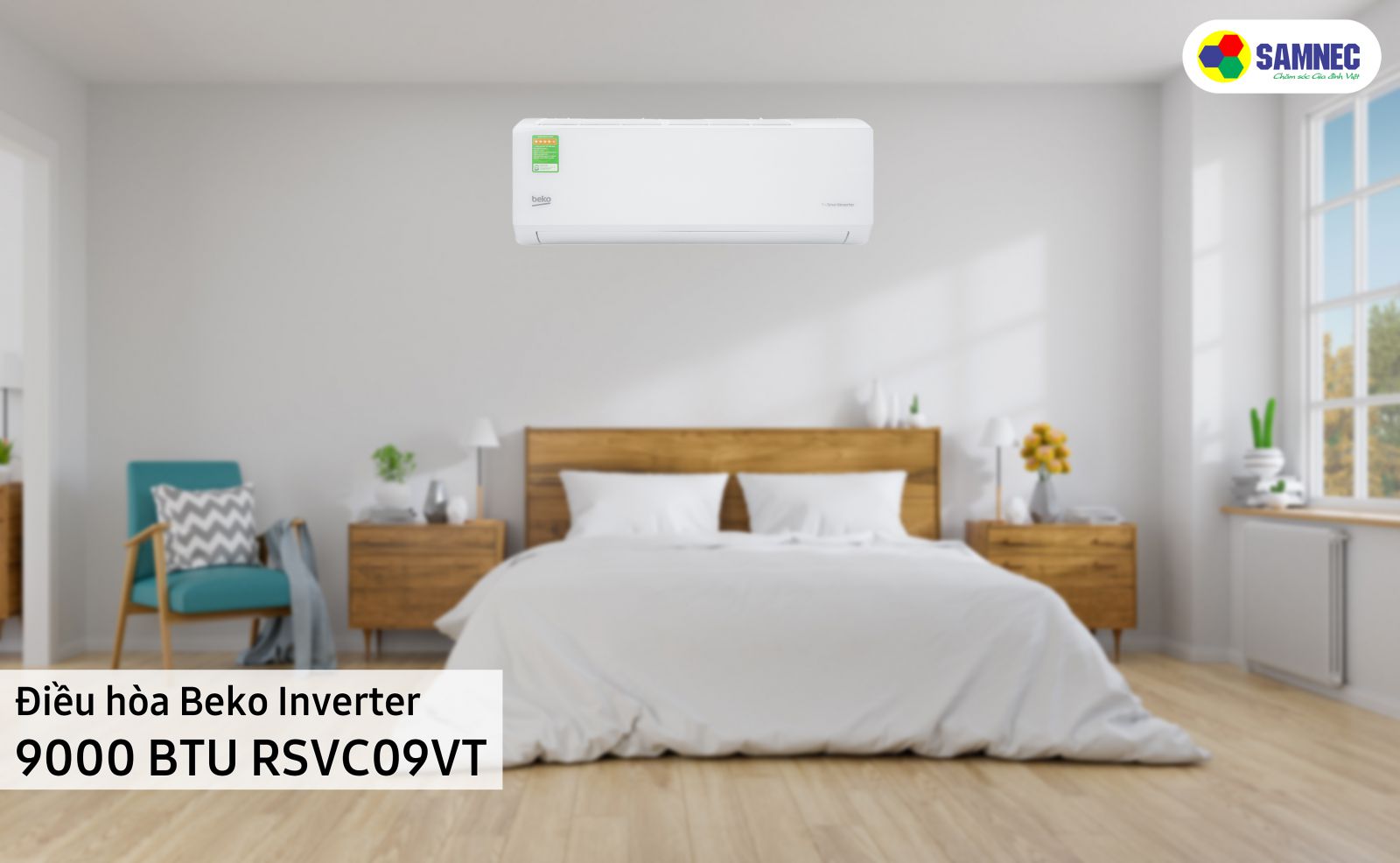 Điều hòa Beko Inverter 9000 BTU RSVC09VT
