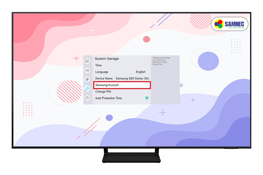 Phím tài khoản Samsung