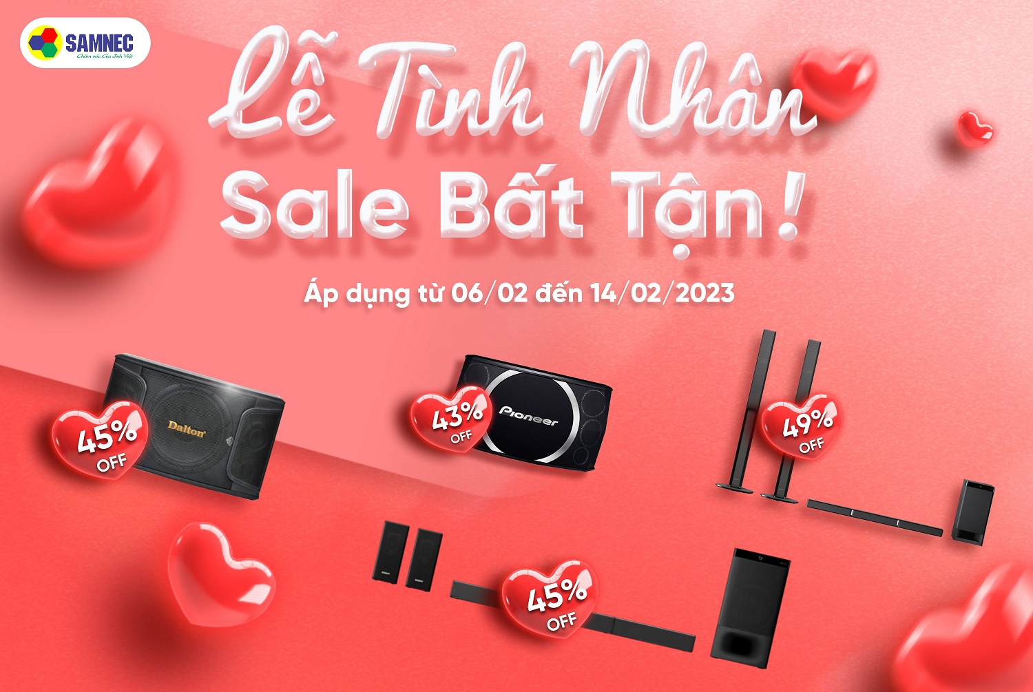 Lễ tình nhân sale bất tận tại SAMNEC