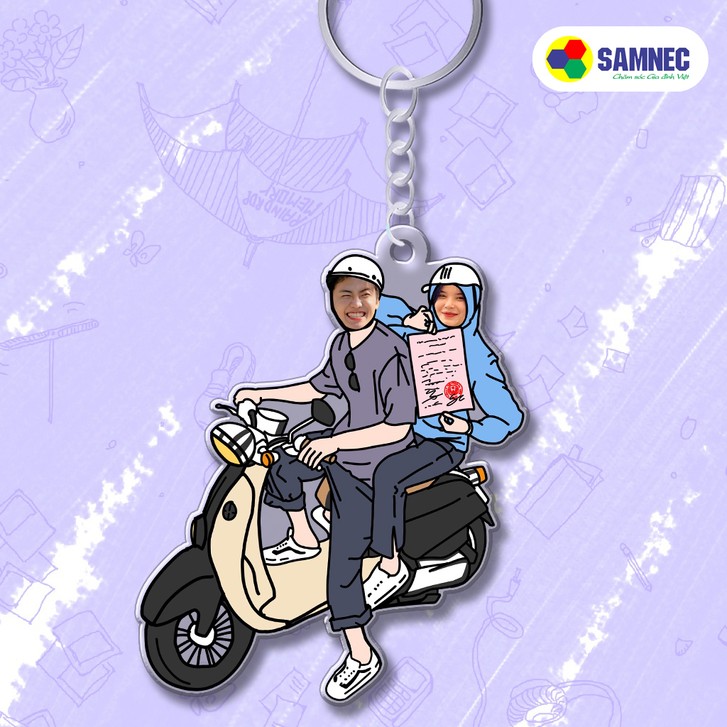 Móc khóa custom valentine