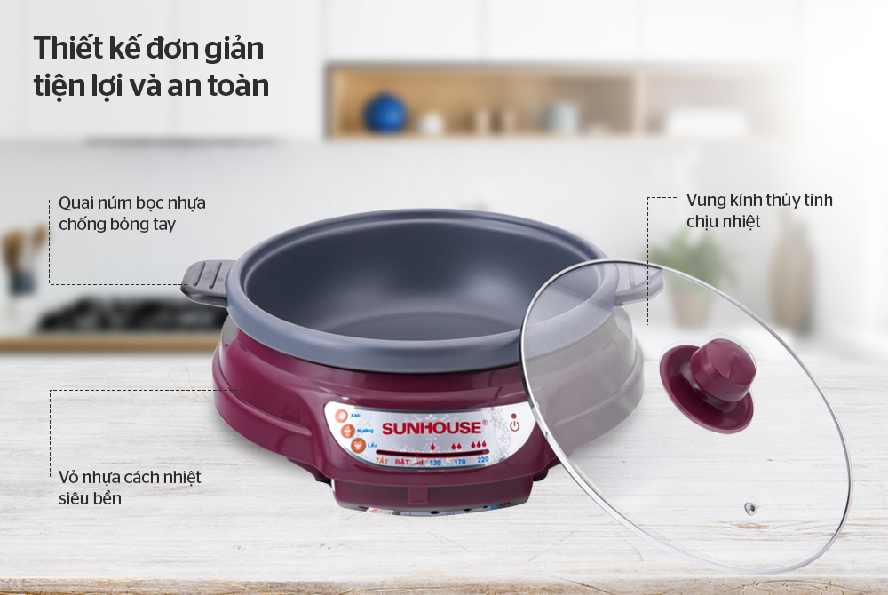 Lẩu điện SUNHOUSE SH535L