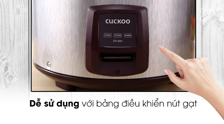 Bảng điều khiển -Nồi cơm nắp gài Cuckoo CR- 3021
