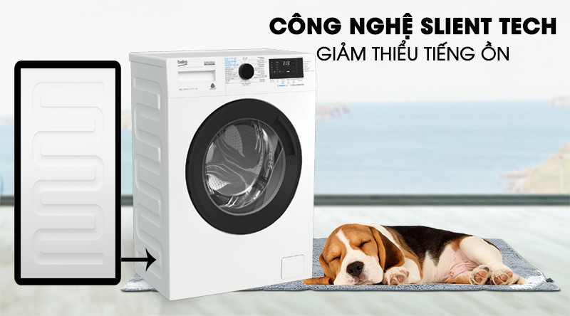 Máy giặt Beko Inverter 8 kg WCV8612XB0ST-Giảm thiểu tiếng ồn khi vận hành nhờ công nghệ Silent Tech Máy giặt Beko Inverter 8 kg WCV8612XB0ST-Giảm thiểu tiếng ồn khi vận hành nhờ công nghệ Silent Tech