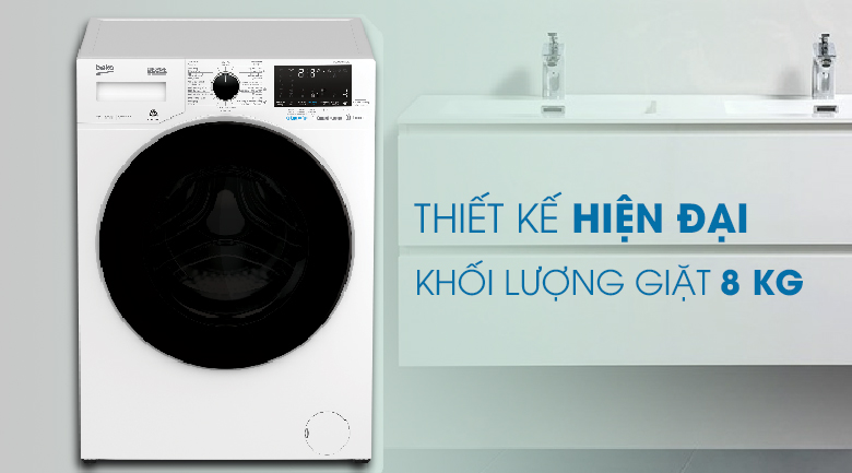 Thiết kế - Máy giặt Beko Inverter 8 kg WCV8649XWST Thiết kế - Máy giặt Beko Inverter 8 kg WCV8649XWST