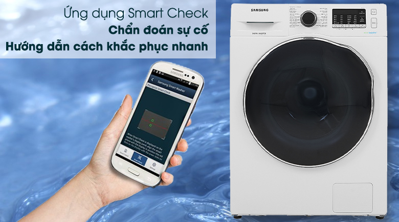 Máy giặt sấy Samsung Inverter 9.5kg WD95J5410AW/SV - Smart Check Máy giặt sấy Samsung Inverter 9.5kg WD95J5410AW/SV - Smart Check