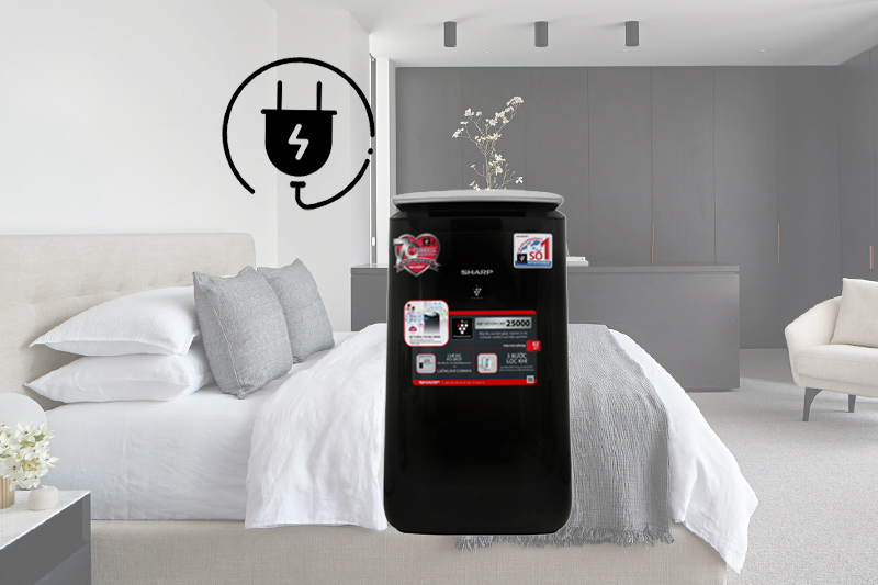 Tự khởi động khi có điện - Máy lọc không khí Sharp FP-J80EV-H Tự khởi động khi có điện - Máy lọc không khí Sharp FP-J80EV-H