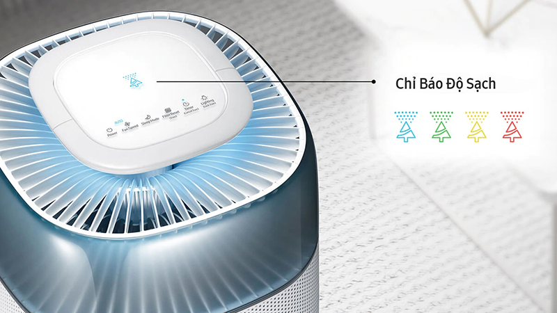 Máy lọc không khí Samsung AX40R3030WM/SV - Đèn báo 4 màu